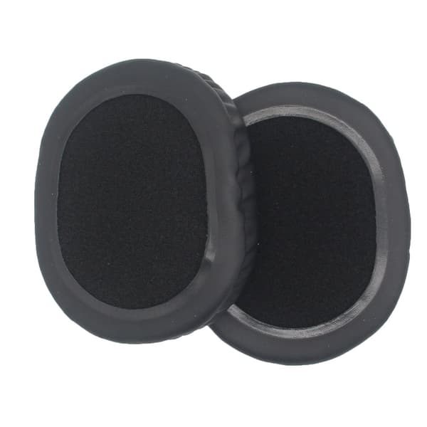 INF Premium ovale øreputer 100x80mm - Protein Leather, Black (2-pakning)