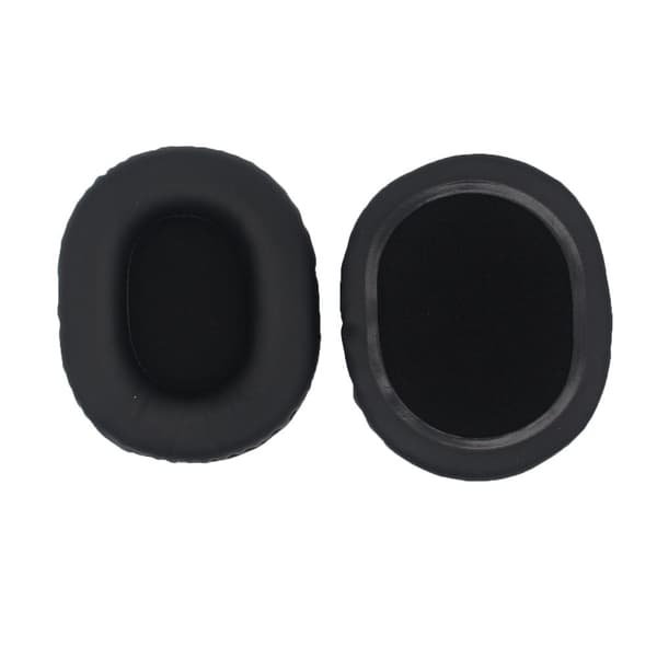 INF Premium ovale øreputer 100x80mm - Protein Leather, Black (2-pakning)
