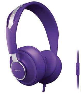 Philips Vibrant Purple On-Ear -kuulokkeet – tyylikkäät värit, mukaansatempaava kuuntelu