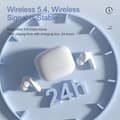 Miniatyrbillede 4 af 5: INF Trådløse 5.3 Bluetooth-øretelefoner SP100 - Hvid, Lang batterilevetid