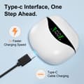 Miniatyrbillede 6 af 6: INF Trådløse 5.4 Bluetooth-ørepropper DP4 Lang batterilevetid Hvid