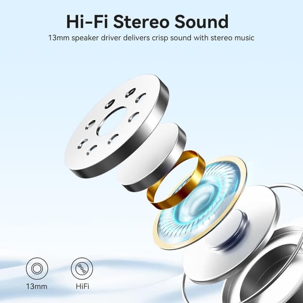 INF Langattomat 5.4 Bluetooth -kuulokkeet DP4, pitkä akunkesto Musta