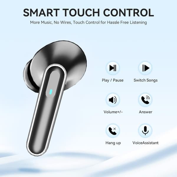 INF Langattomat 5.4 Bluetooth -kuulokkeet DP4, pitkä akunkesto Musta