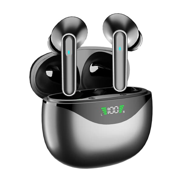 INF Langattomat 5.4 Bluetooth -kuulokkeet DP4, pitkä akunkesto Musta