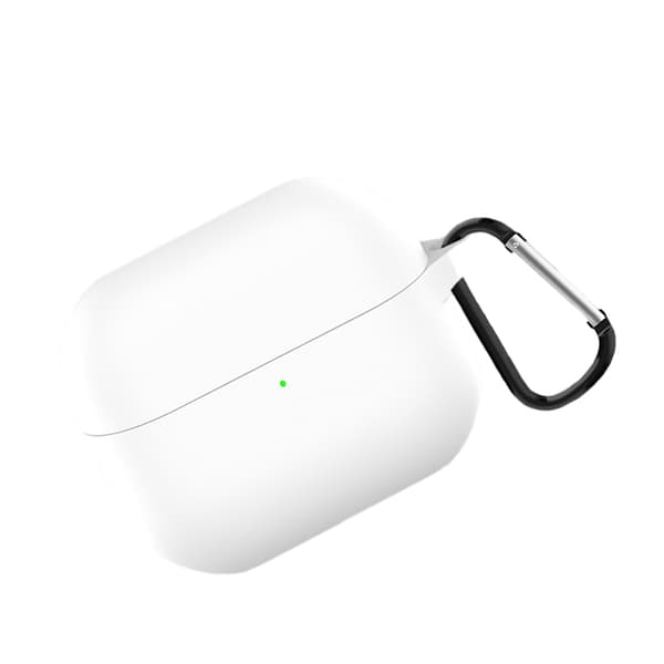 INF Silikonikotelo Samsung Galaxy Buds 3/3 Pro -kuulokkeille Valkoinen