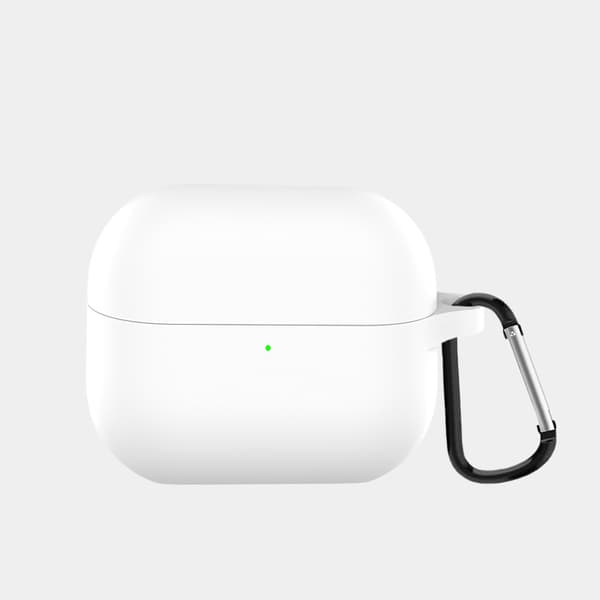INF Silikonikotelo Samsung Galaxy Buds 3/3 Pro -kuulokkeille Valkoinen
