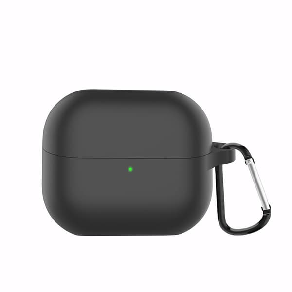 INF Silikonikotelo Samsung Galaxy Buds 3/3 Pro -kuulokkeille Musta
