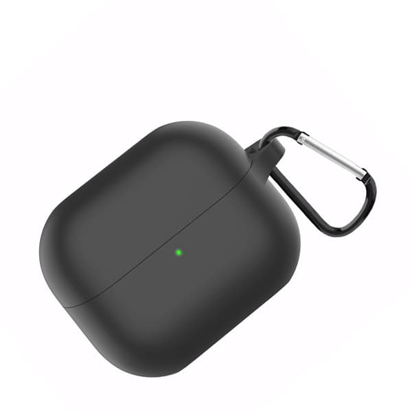INF Silikonikotelo Samsung Galaxy Buds 3/3 Pro -kuulokkeille Musta
