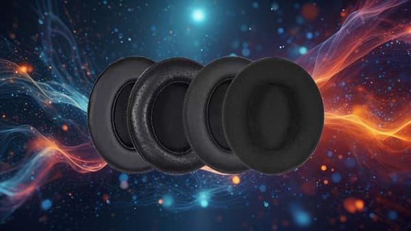 Karitsannahkaiset rei'itetyt mustat kuulosuojaimet 1 kpl Philips SHP9500 Kuulosuojaimet Kuulosuojaimet Varaosat