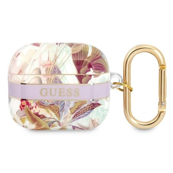 Guess Flower Strap Airpods 3 fodral (lila)