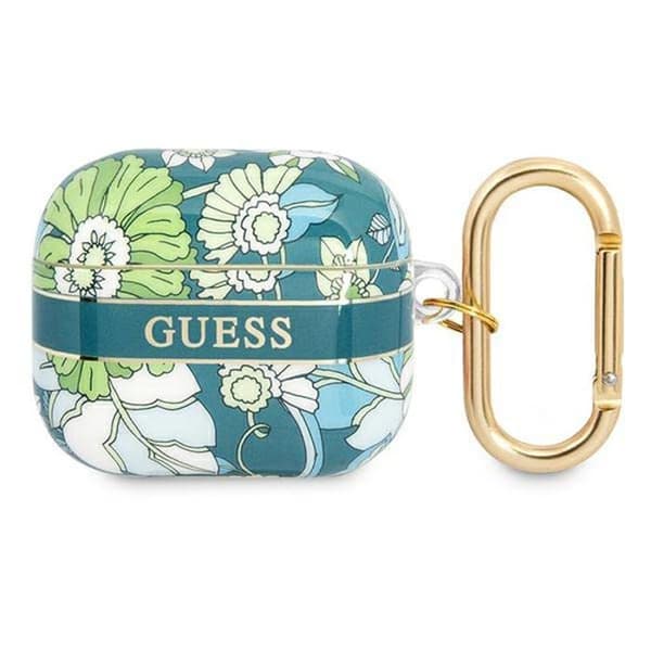 Guess Flower Strap Airpods 3 fodral (grön)