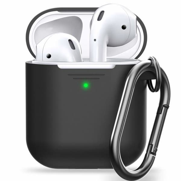 Noname - RTPSKCBB - Nyckelring KeyBudz Elevate - skyddsfodral i silikon för AirPods 1/2 (marinblå)