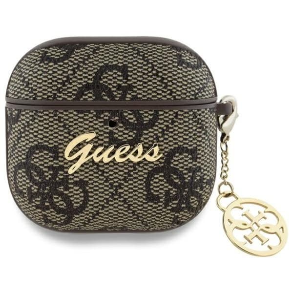 Etui för Apple AirPods 4 - Guess 4G Charm Collection (GUA4G4GSMW) - Brun