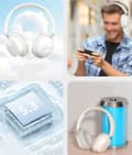 Miniatyrbillede 3 af 5: Trådløst headset headset bluetooth gaming headset, stort mærke headset