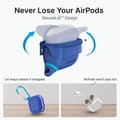 Miniatyrbild 3 av 5: Skydd för Airpods 4 Vattentålig IPX6 med Karbinhake Catalyst Blå