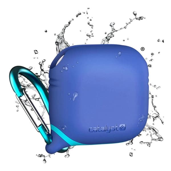 Skydd för Airpods 4 Vattentålig IPX6 med Karbinhake Catalyst Blå