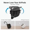 Miniatyrbild 5 av 5: Coque för Airpods 4 Vattentät IPX6 med Karbinhake Catalyst Svart