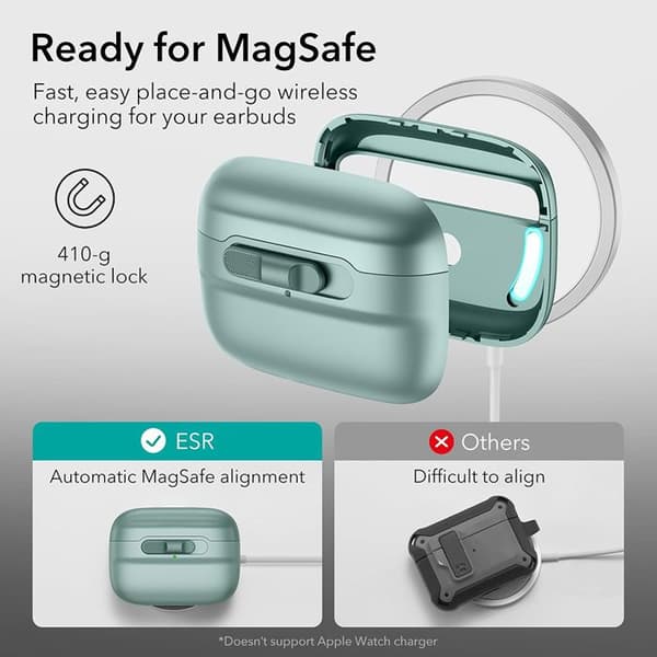 Coque för Apple AirPods 4 - ESR Pulse Magnetic HaloLock - Rosa