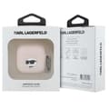 Miniatyrbild 3 av 6: AirPods 4-fodral i silikon Karl Lagerfeld Choupette Head 3D (rosa)