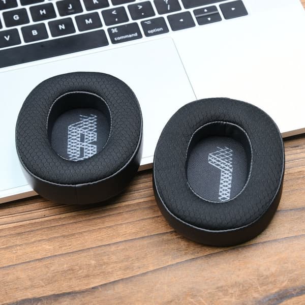 INF Premium Svarta Läder- och Mesh-öronkuddar för JBL LIVE500BTNC