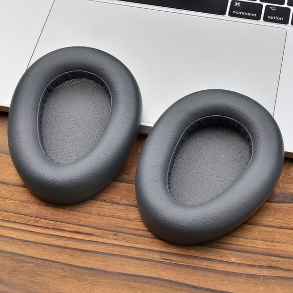 INF Molnvita öronkuddar för JLAB JBuds Lux ANC trådlösa (2-pack) Svart