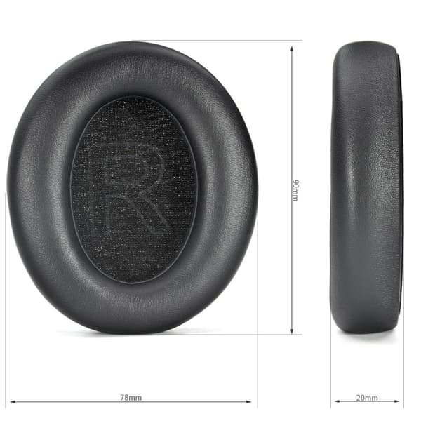 INF Kompatibel med Anker Soundcore Q11i trådlösa ersättningsöronkuddar - Svart (2-pack)