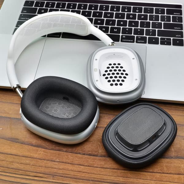 INF Öronkuddar för AirPods Max - Apple Tyg & Silikon Grå