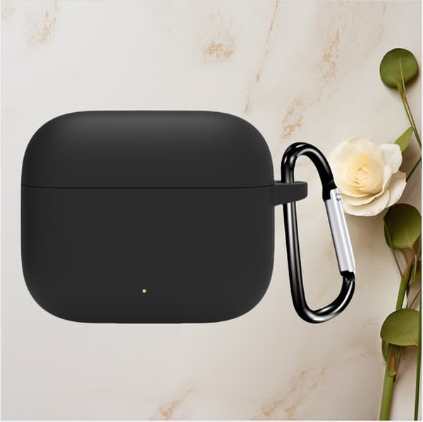 INF Silikonebeskyttelsesetui til OPPO Enco Air4i-øretelefoner Sort