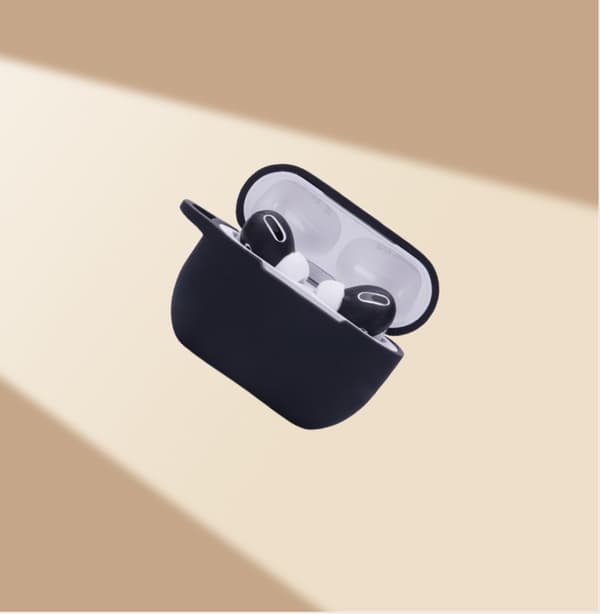 INF Suojakotelo AirPods Pro langattomille Bluetooth-kuulokkeille Musta