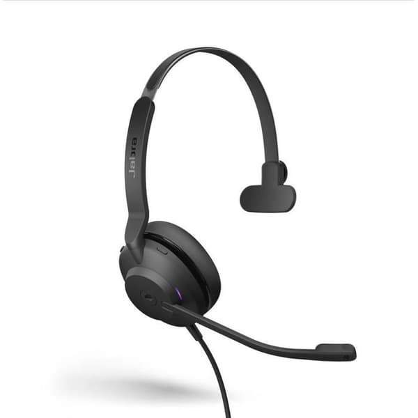 Jabra Evolve2 30 SE telefon Hörlurar över örat med sladd Mono svart Mikrofon med brusreducering, Nois