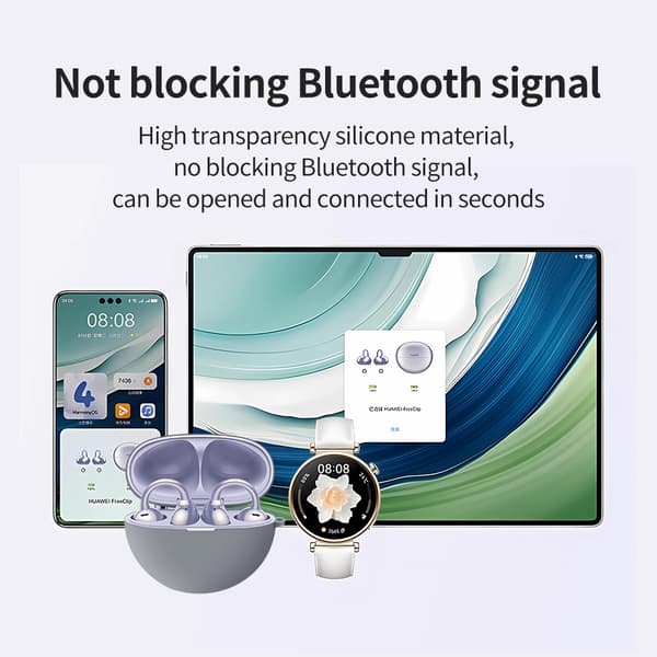 INF Silikonfodral för compatible with Huawei FreeClip Hörlurar - Skydda dina hörlurar med stil