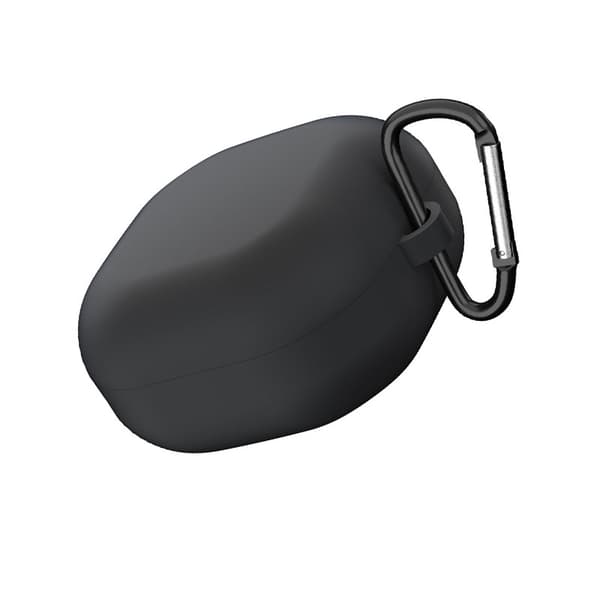 INF Kompatibel Samsung Galaxy Buds Series Silikone Beskyttelsesetui med Spænde Sort