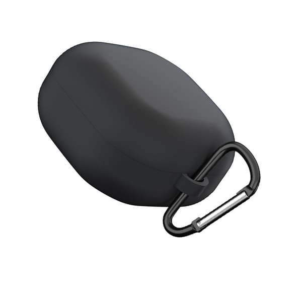 INF Kompatibel Samsung Galaxy Buds Series Silikone Beskyttelsesetui med Spænde Sort