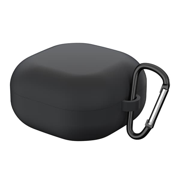 INF Kompatibel Samsung Galaxy Buds Series Silikone Beskyttelsesetui med Spænde Sort