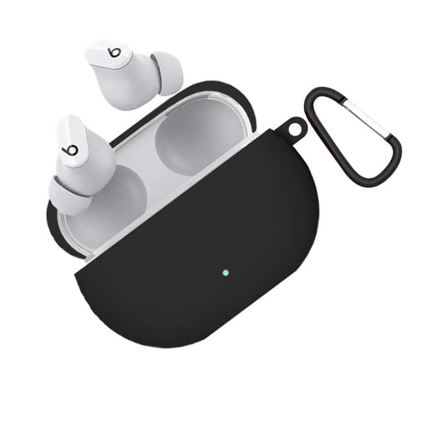 INF Kompatibel med Beats Studio Buds Silikone Etui med Spænde - Optimal Beskyttelse Sort