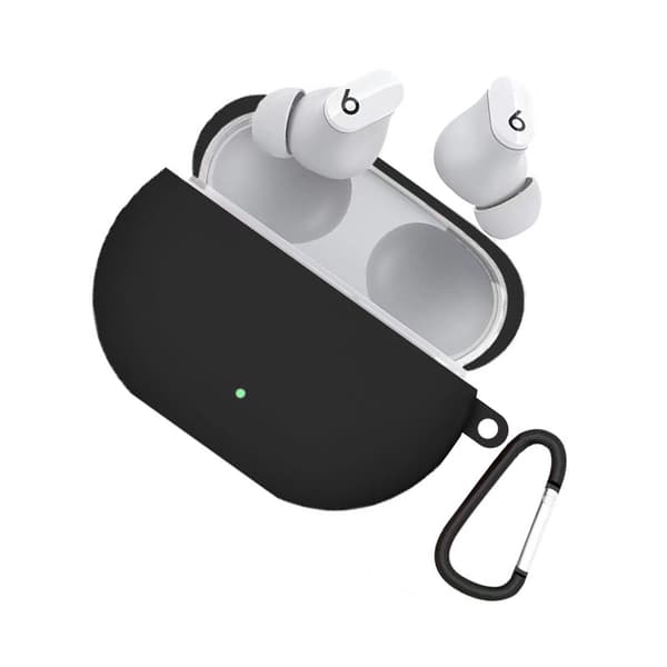 INF Kompatibel med Beats Studio Buds Silikone Etui med Spænde - Optimal Beskyttelse Sort
