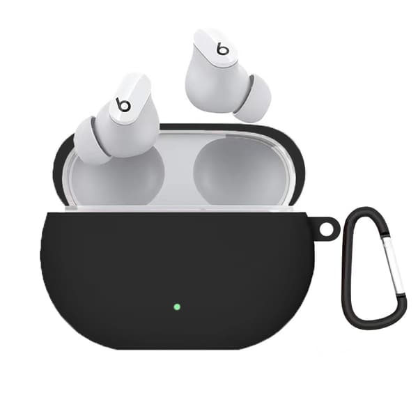 INF Kompatibel med Beats Studio Buds Silikone Etui med Spænde - Optimal Beskyttelse Sort