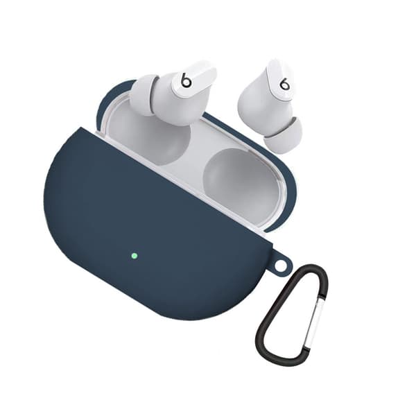 INF Silikonfodral med spänne för compatible with Beats Studio Buds - Skydda dina hörlurar med stil Blå