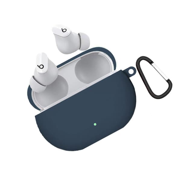 INF Silikonfodral med spänne för compatible with Beats Studio Buds - Skydda dina hörlurar med stil Blå