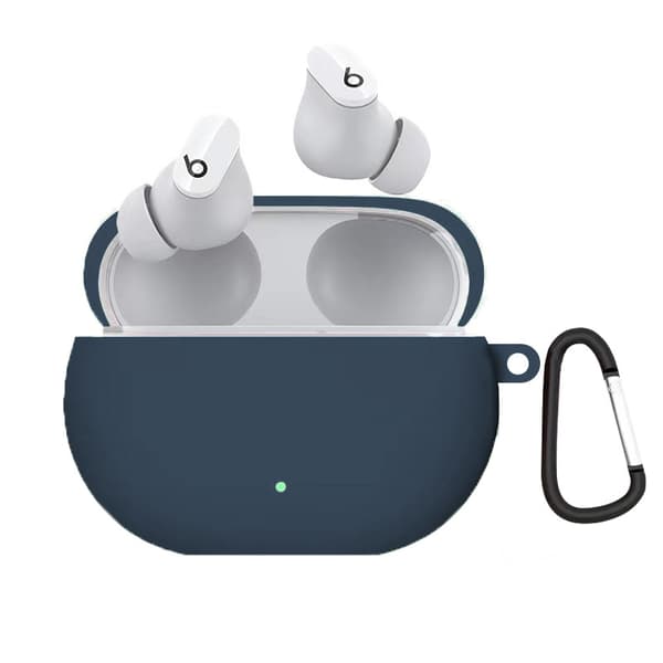 INF Silikonfodral med spänne för compatible with Beats Studio Buds - Skydda dina hörlurar med stil Blå