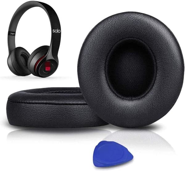 Bløde ørepuder til Beats Solo3 / Solo2 - Sort