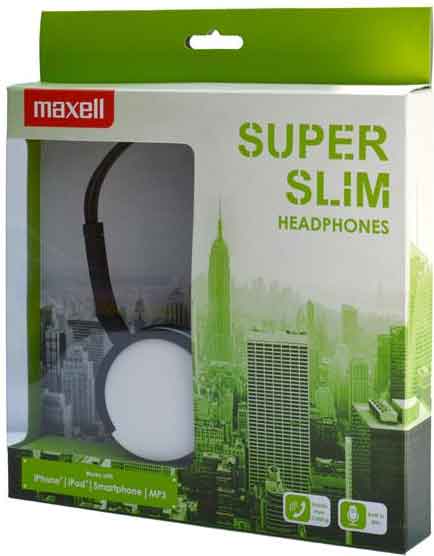 Maxell hörlur superslim