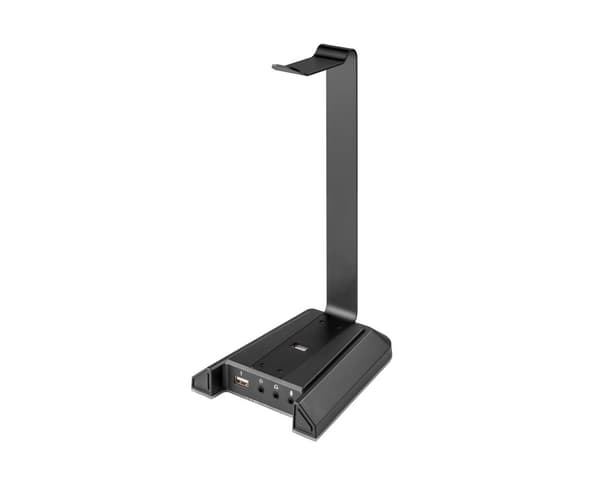 Premium RGB Headset Docking Station - Svart Headsetstativ