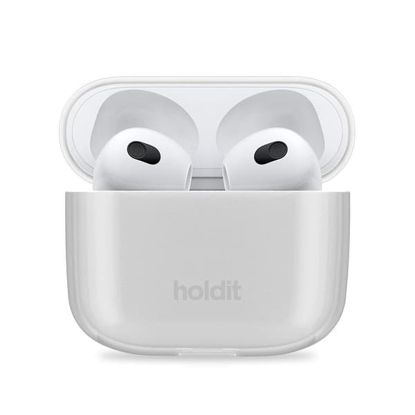 HOLDIT AIRPODS -KOTELO SEETHRU AIRPODS GEN 3 VALKOINEN
