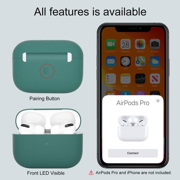 Airpods Pro-deksel - 18 farger