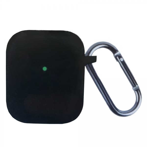 Airpods 1 & 2 Silikon Skyddsfodral, Svart