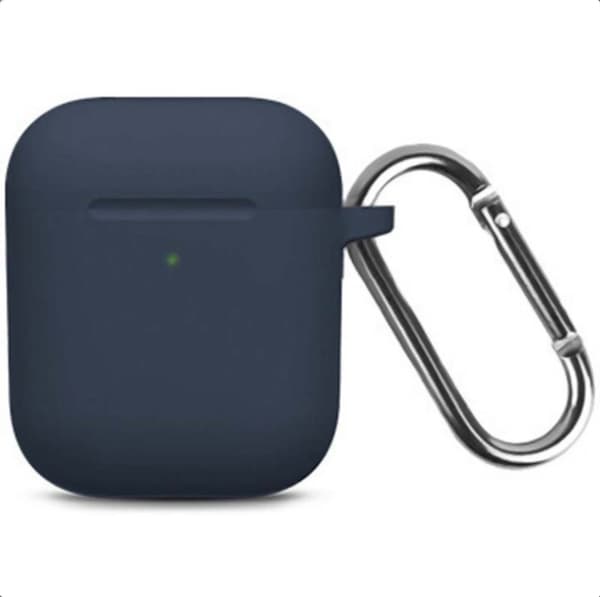 Airpods 1 & 2 Silikon Skyddsfodral, Mörkblå