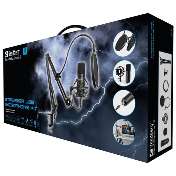 Sandberg Streamer USB-mikrofonisarja