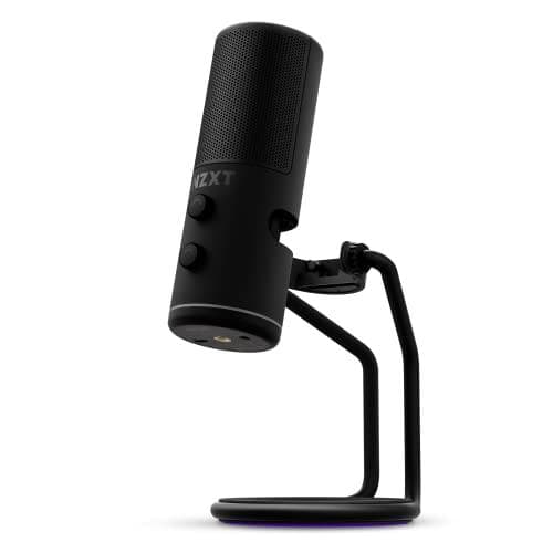 Nzxt-kapseli - AP-WUMIC-B1 - USB-suoratoistomikrofoni - Korkealaatuinen ääni - Yksisuuntainen kardioidinapakuvio - Teräväpiirtoäänitallenne - Musta