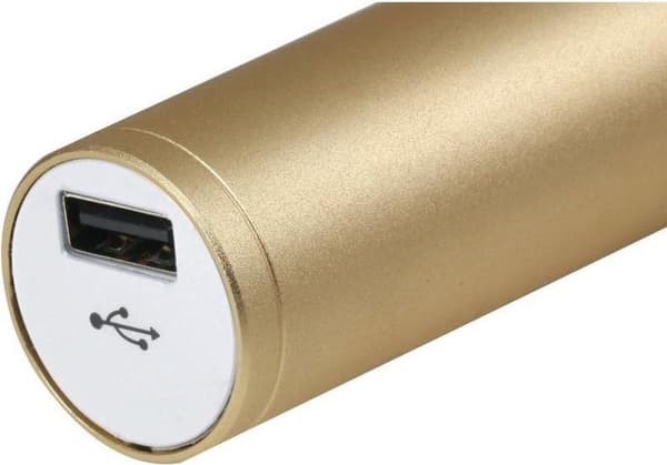 Technaxx BT-X31 Karaoke mikrofon och stereo Bluetooth högtalare Guld, Vit